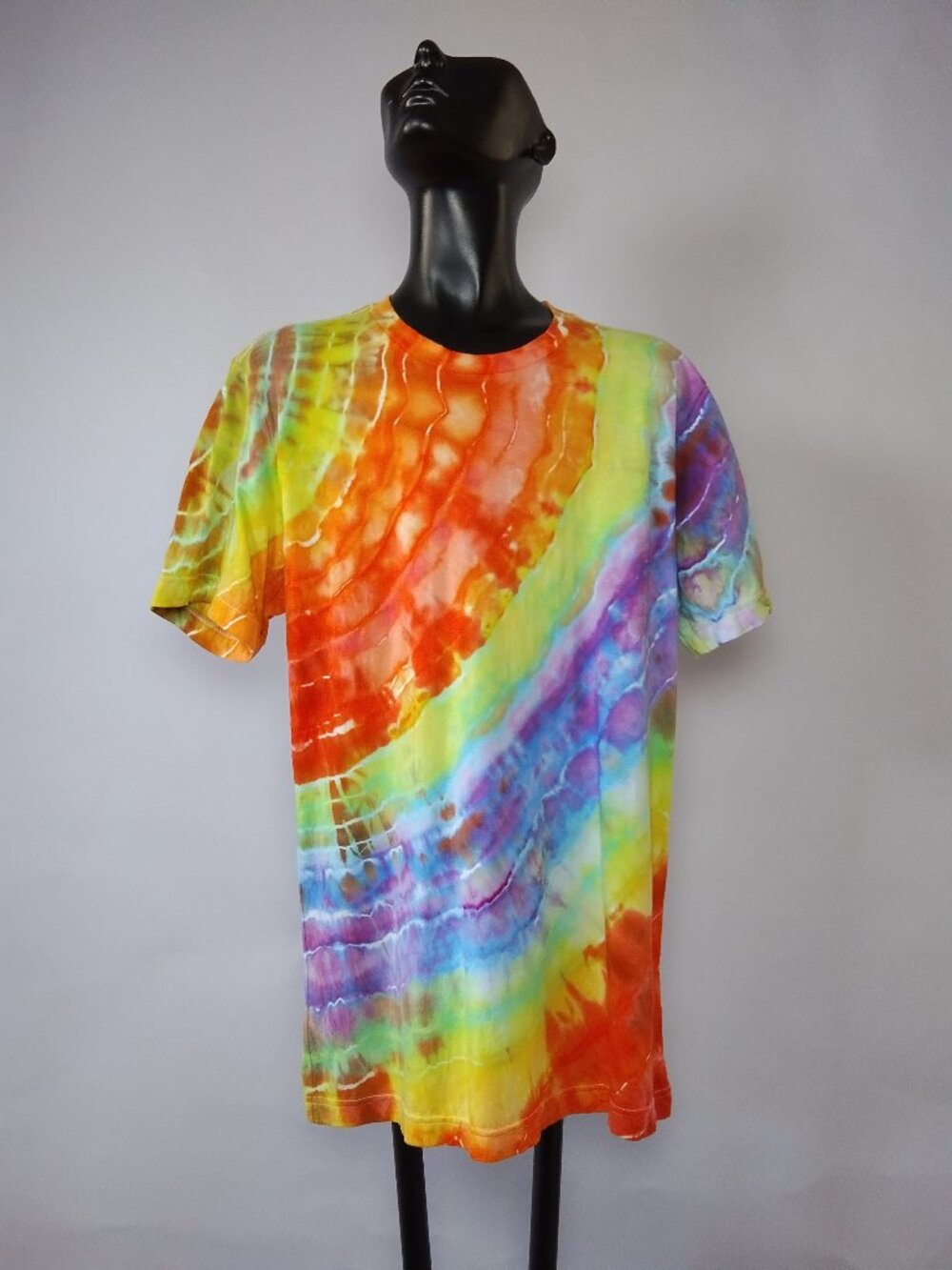 Medium Unisex Bella-Canvas 3001C “Geode” Ice Dyed T-Shirt
